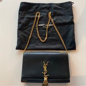 Authentic Saint Laurent Kate Tassel Medium Bag